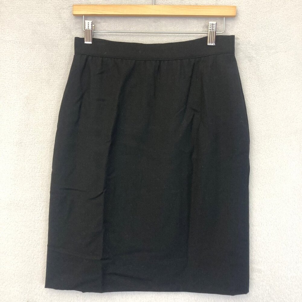 Vintage 90s Escada Wool Pencil Skirt Womens Medium Career Classic Germany Office
